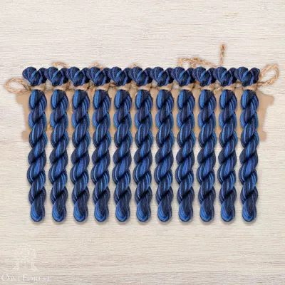 Set of OwlForest Hand-Dyed Threads for the “Raven Sampler” Chart RU (Thread Trade n.a. Kirov)