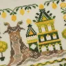 Printed embroidery chart “Snail Houses. Lemon”