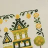 Printed embroidery chart “Snail Houses. Lemon”