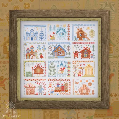 Free embroidery digital chart “Fairy Tale Houses”