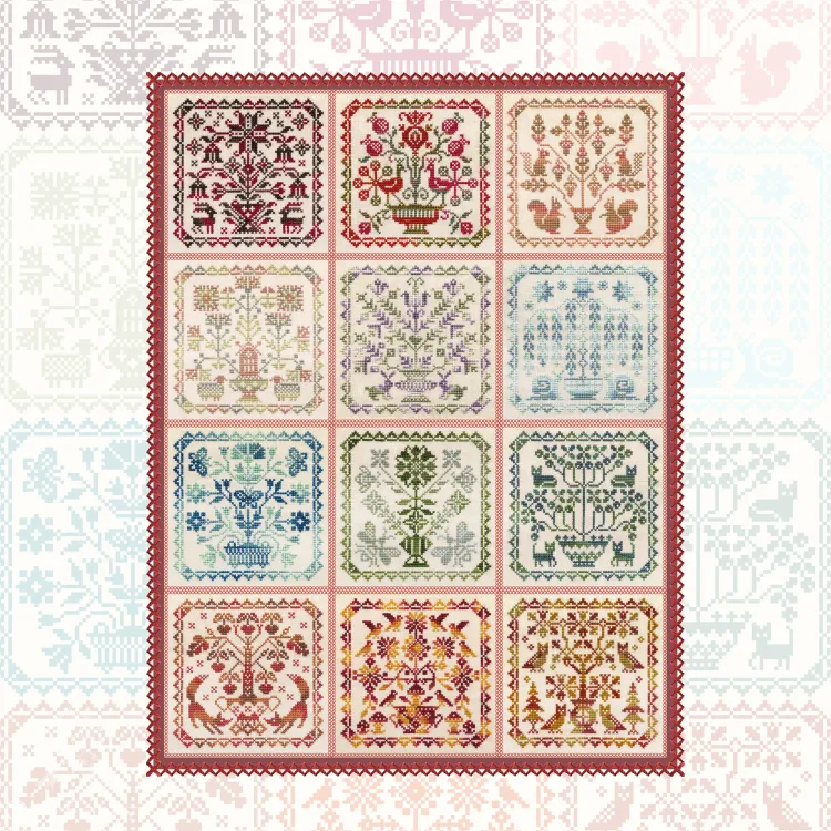 Booklet of the Embroidery Charts “Patchwork Calendar”
