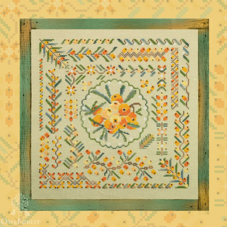 Embroidery kit “Seabuckthorn Summer”