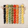 Set of OwlForest Hand-Dyed Threads for the “Pumpkin Crow” Chart (Thread Trade n.a. Kirov)