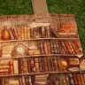 “Bookcase” Linen Shopping Bag 