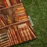 “Bookcase” Linen Shopping Bag 
