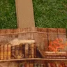 “Bookcase” Linen Shopping Bag 