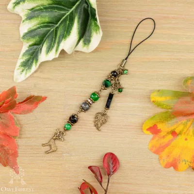 Scissor Fob “Hunter's Memories” Bronzy Metal Color Fittings