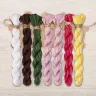 Set of OwlForest Hand-Dyed Threads for the “Easter Bow” Chart (DMC)
