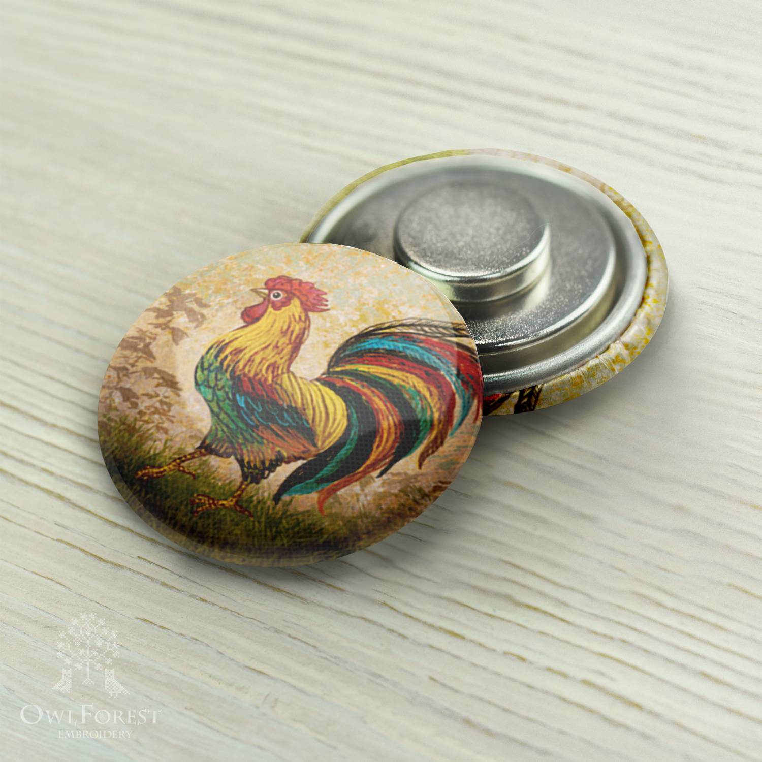 Magnet Needle Minder “Cock” – Owlforest Embroidery