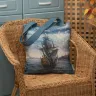 “Columba constellation” Linen Shopping Bag 