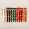 Set of OwlForest Hand-Dyed Threads for the “Gnome Studio. Pottery” Chart (Thread Trade n.a. Kirov)