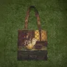 “Prickly Cones Spirit” Linen Shopping Bag 