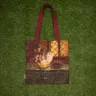 “Prickly Cones Spirit” Linen Shopping Bag 