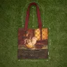 “Prickly Cones Spirit” Linen Shopping Bag 