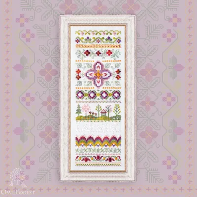 Printed embroidery chart “Color of the Spring”