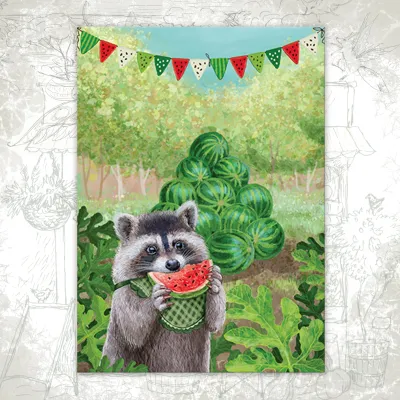 “Watermelon Festival” Postcard