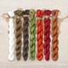 Set of OwlForest Hand-Dyed Threads for the “Crowfield Tree” (Thread Trade n.a. Kirov) 