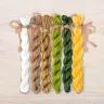 Set of OwlForest Hand-Dyed Threads for the “Snail Houses. Lemon” Chart  (Thread Trade n.a. Kirov)