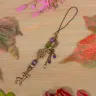 Scissor Fob “Moon Deer” Bronzy Metal Color Fittings
