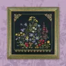 Digital embroidery chart “Wild Grasses. Bumblebee”