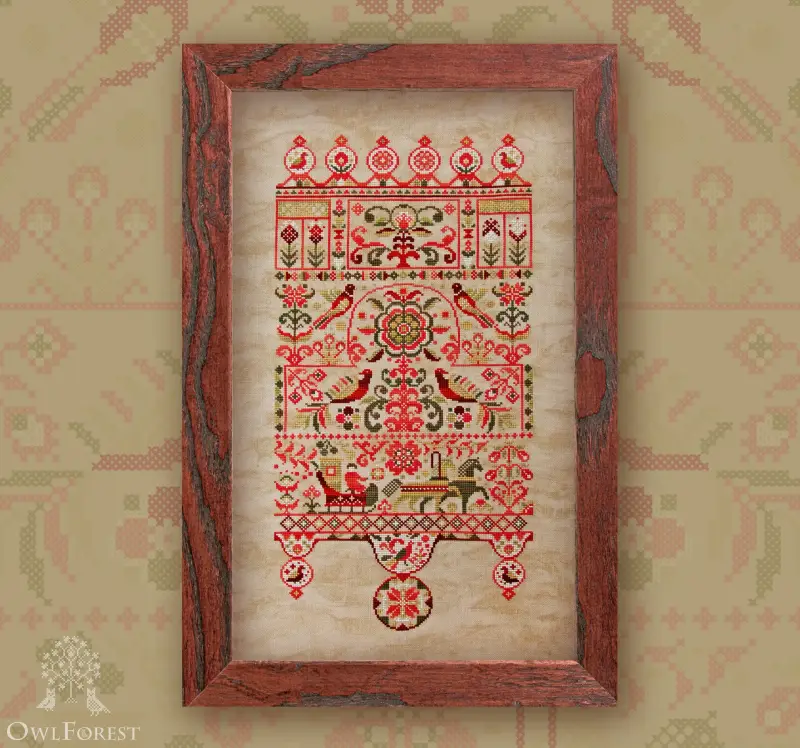 【おすすめ】 charts embroidery Printed — Embroidery Owlforest – Price メンテナンス