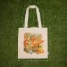 “Foxes” Linen Shopping Bag