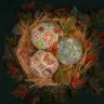 Booklet of the Embroidery Charts “Owl Quaker Ball”, “Berry Quaker Ball”, “Flower Quaker Ball”