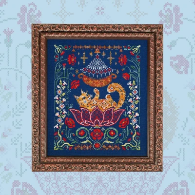 Printed embroidery chart “Summer Lullaby”