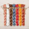 Set of OwlForest Hand-Dyed Threads for “Proverbs. About the Importance of Making Efforts” Chart (DMC)