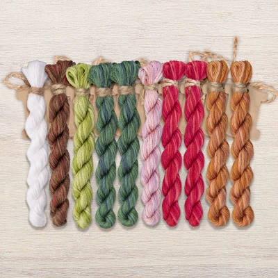 Set of OwlForest Hand-Dyed Threads for the “Summer Lullaby” Chart (DMC)