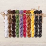 Set of OwlForest Hand-Dyed Threads for the “Breath of Spring” (DMC) 