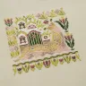 Printed embroidery chart “Snail Houses. Tulips”