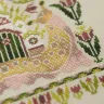 Printed embroidery chart “Snail Houses. Tulips”