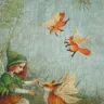 “Fairy and Foxes” Linen Shopping Bag 