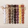 Set of OwlForest Hand-Dyed Threads for the “Light Sampler” Chart (DMC)