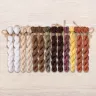Set of OwlForest Hand-Dyed Threads for the “Light Sampler” Chart (DMC)