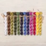 Set of OwlForest Hand-Dyed Threads for the “Wild Grasses. Bumblebee” Chart (DMC)