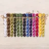 Set of OwlForest Hand-Dyed Threads for the “Wild Grasses. Bumblebee” Chart (DMC)