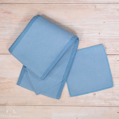 Fabric with binding for the “Lemon Bow” chart