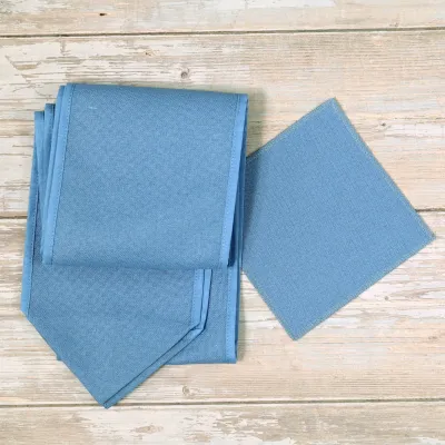 Fabric with binding for the “Lemon Bow” chart