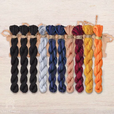 Set of OwlForest Hand-Dyed Threads for the “Мagical Еxperiment” Chart (DMC)