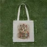 “Red Fox” Linen Shopping Bag 