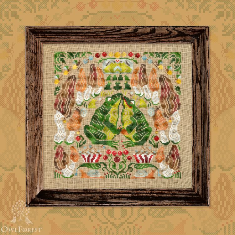 Printed embroidery chart “Morchella Cinema”