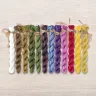 Set of OwlForest Hand-Dyed Threads for the “Wild Grasses. Bumblebee” Chart (Thread Trade n.a. Kirov)