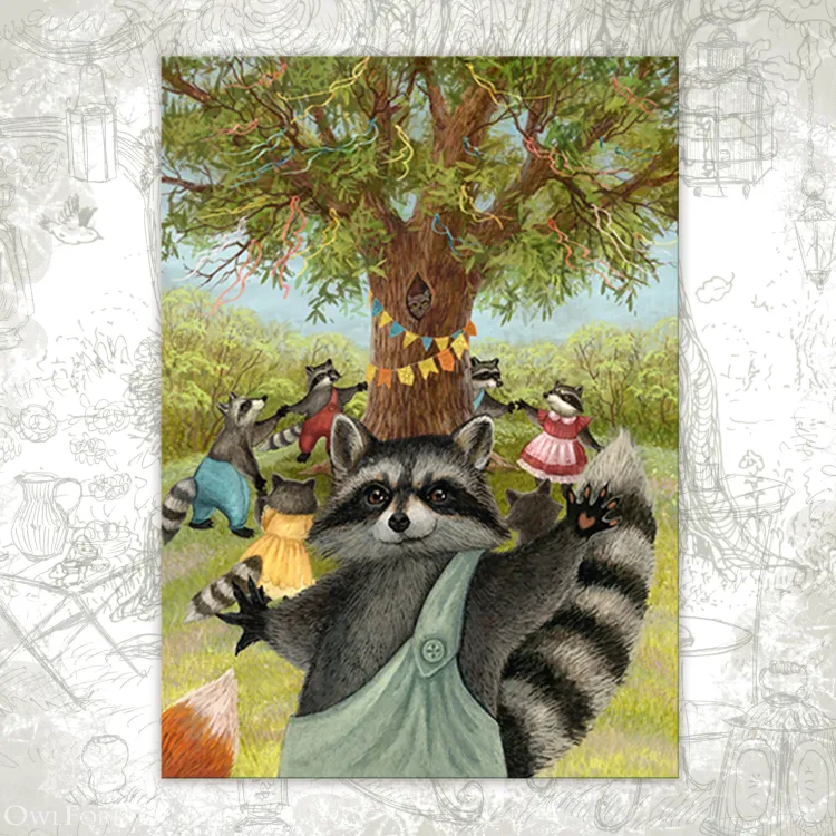 “Year-Round Circle Dance” Postcard