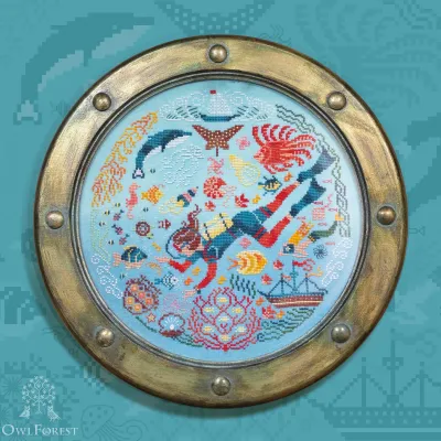 Printed embroidery chart “Southern Seas Beauty”