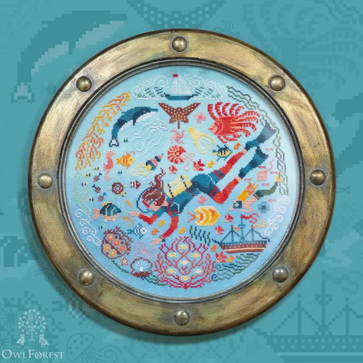 Printed embroidery chart “Southern Seas Beauty”
