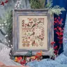 Printed embroidery chart “Redpolls”