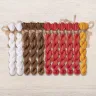 Set of OwlForest Hand-Dyed Threads for the “Belarusian Motifs. Village” Chart (DMC)