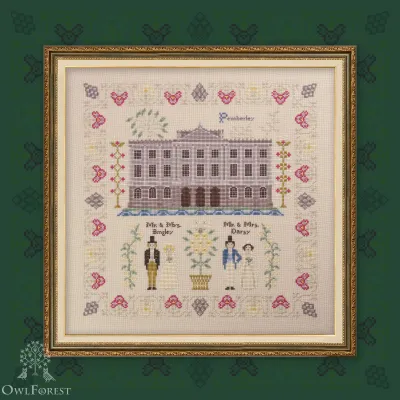 Digital embroidery chart “Pride and Prejudice. Part three. Pemberley.”